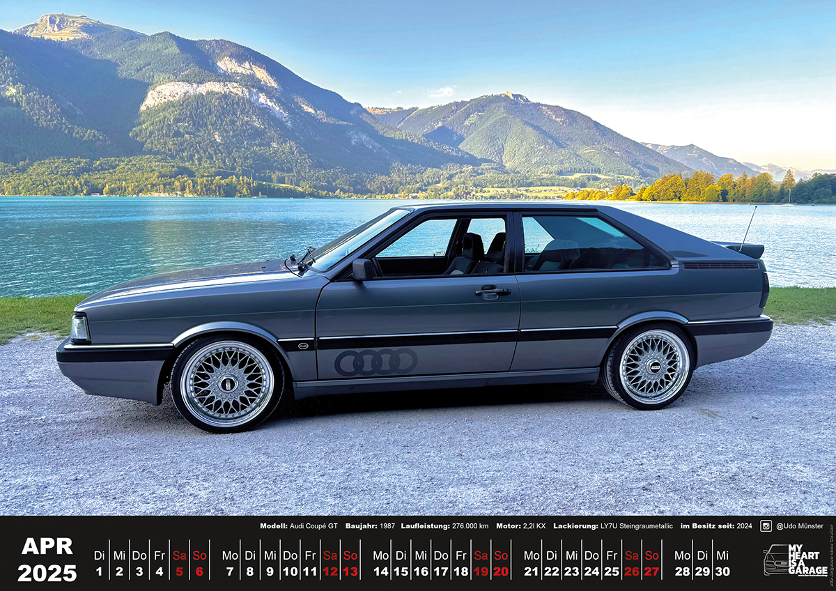 XXL-DinA2 Fan-Kalender 2026 - Modell: Audi 80 – Bild 5