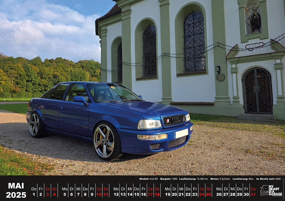 XXL-DinA2 Fan-Kalender 2026 - Modell: Audi 80 – Bild 6