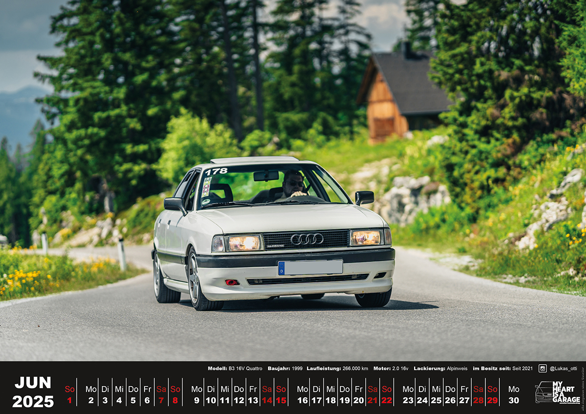 XXL-DinA2 Fan-Kalender 2026 - Modell: Audi 80 – Bild 7