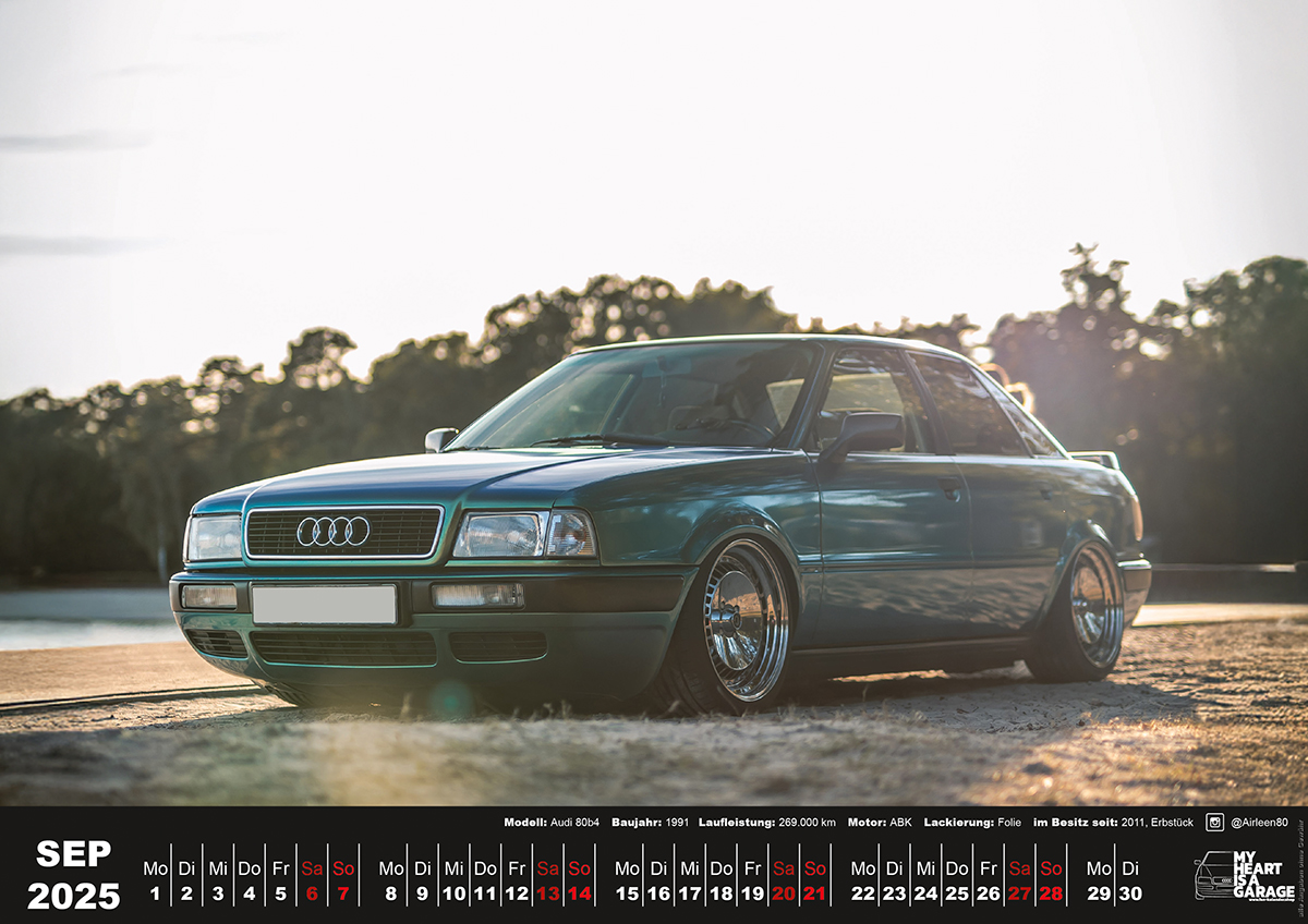 XXL-DinA2 Fan-Kalender 2026 - Modell: Audi 80 – Bild 10