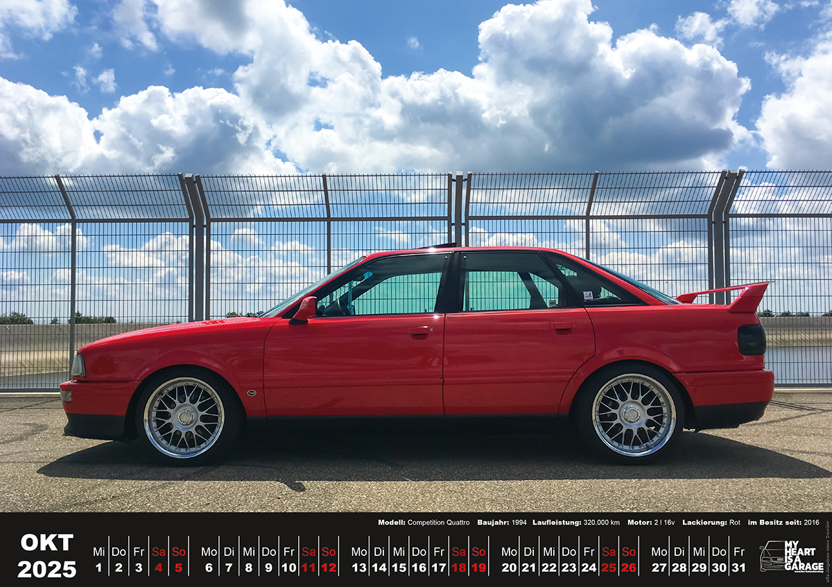 XXL-DinA2 Fan-Kalender 2026 - Modell: Audi 80 – Bild 11