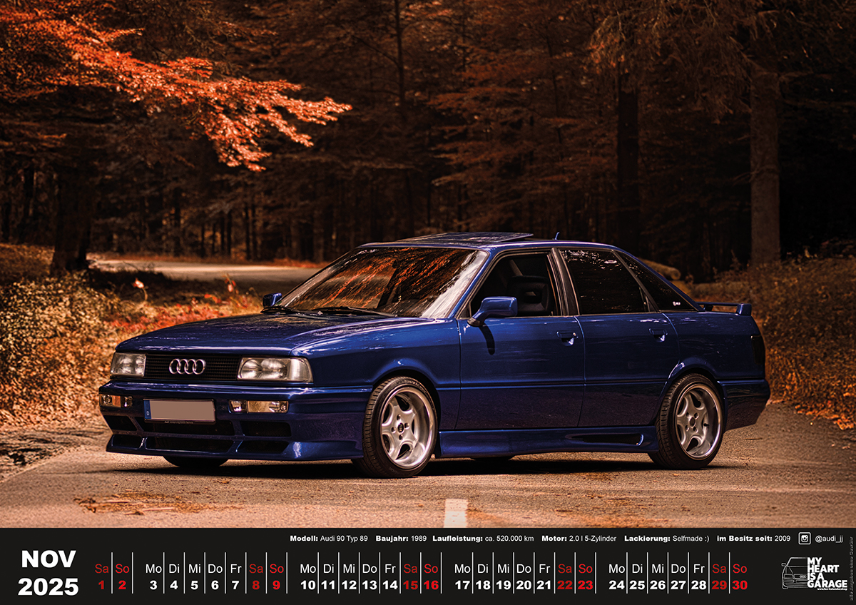 XXL-DinA2 Fan-Kalender 2026 - Modell: Audi 80 – Bild 12