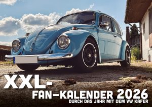 XXL-DinA2 Fan-Kalender 2026 - Modell: VW Käfer