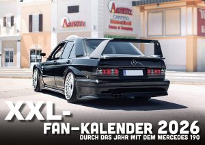 XXL-DinA2 Fan-Kalender 2026 - Modell: Mercedes 190