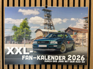 XXL-DinA2 Fan-Kalender 2026 - Modell: Audi 80