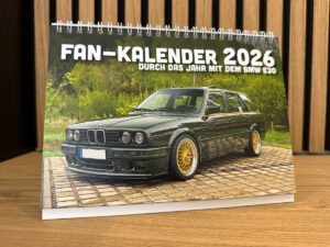 Tischkalender Fan-Kalender 2026 - Modell: BMW E30