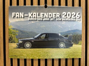 DinA3 Fan-Kalender 2026 - Modell: Mercedes 190