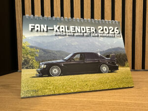 Tischkalender Fan-Kalender 2026 - Modell: Mercedes 190