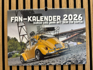 DinA3 Fan-Kalender 2026 - Modell: VW Käfer