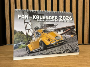 Tischkalender Fan-Kalender 2026 - Modell: VW K&auml;fer