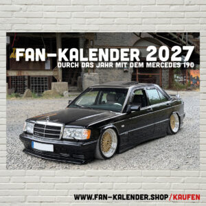DinA3 Fan-Kalender 2027 - Modell: Mercedes 190