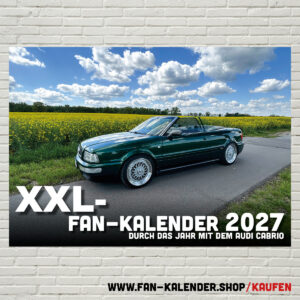 XXL-DinA2 Fan-Kalender 2027 - Modell: Audi Cabrio