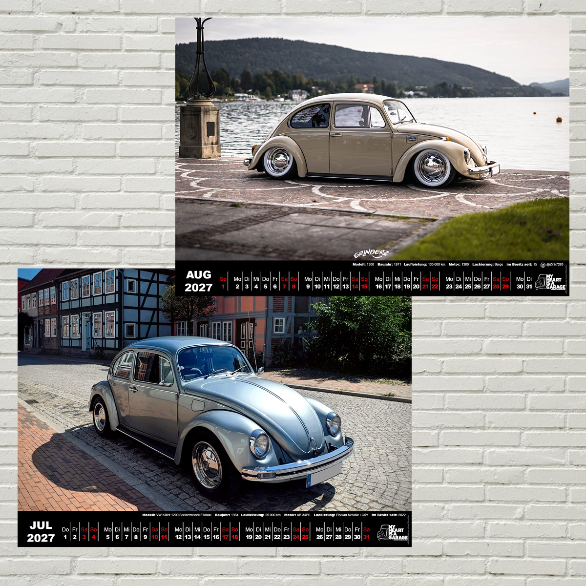XXL-DinA2 Fan-Kalender 2027 - Modell: VW Käfer – Bild 5